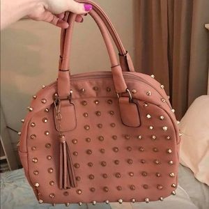 Studded buckle purse